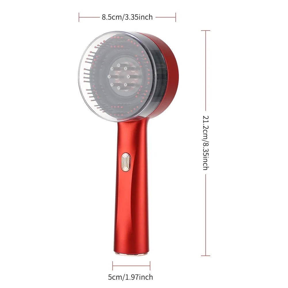 Vamperz Electric Scalp Massager Comb with Red Light Therapy (Rechargeable)