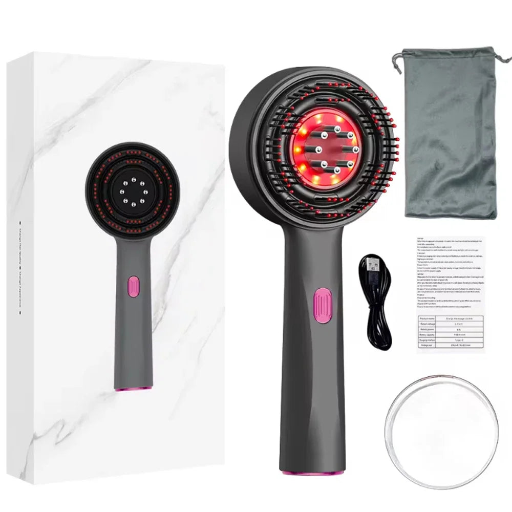 Vamperz Electric Scalp Massager Comb with Red Light Therapy (Rechargeable)