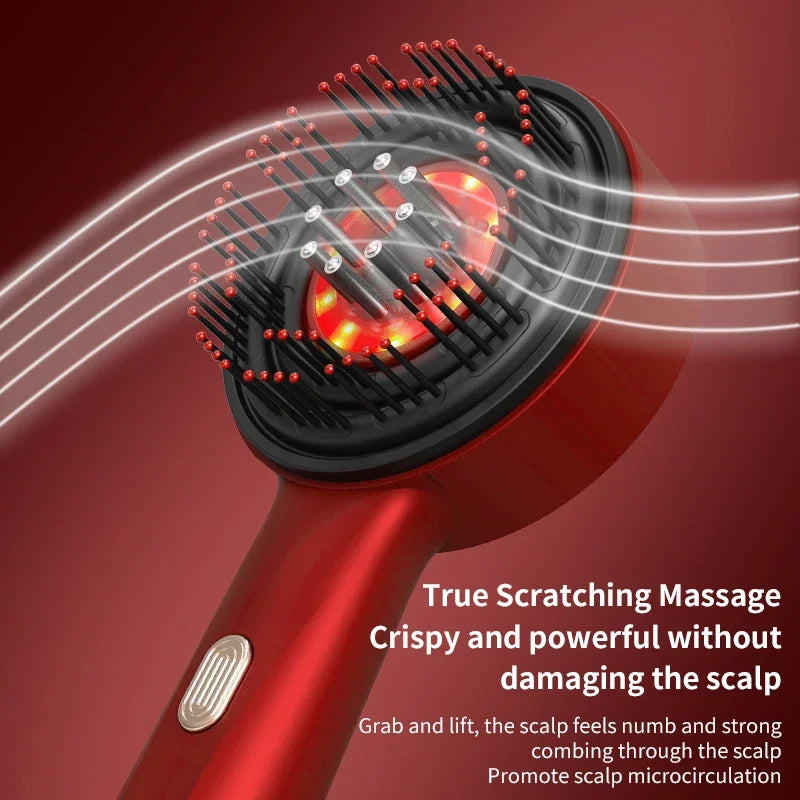 Vamperz Electric Scalp Massager Comb with Red Light Therapy (Rechargeable)