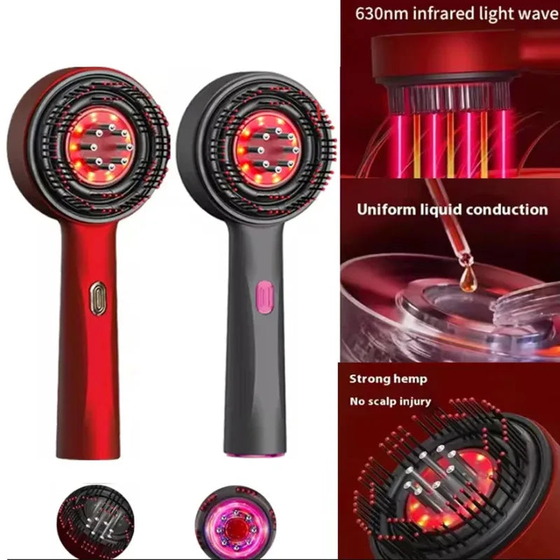 Vamperz Electric Scalp Massager Comb with Red Light Therapy (Rechargeable)