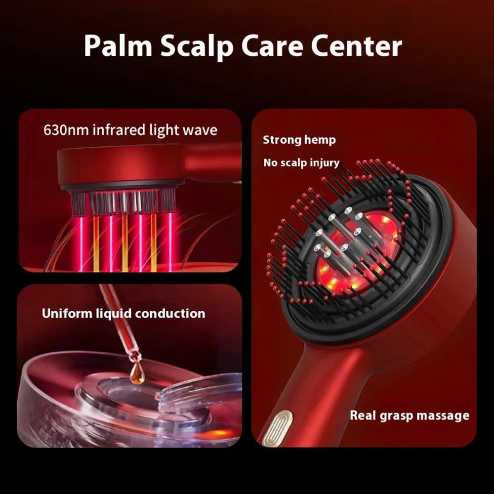 Vamperz Electric Scalp Massager Comb with Red Light Therapy (Rechargeable)