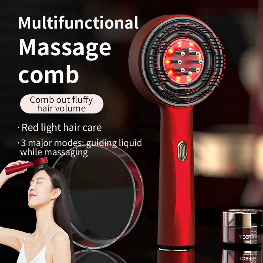 Vamperz Electric Scalp Massager Comb with Red Light Therapy (Rechargeable)