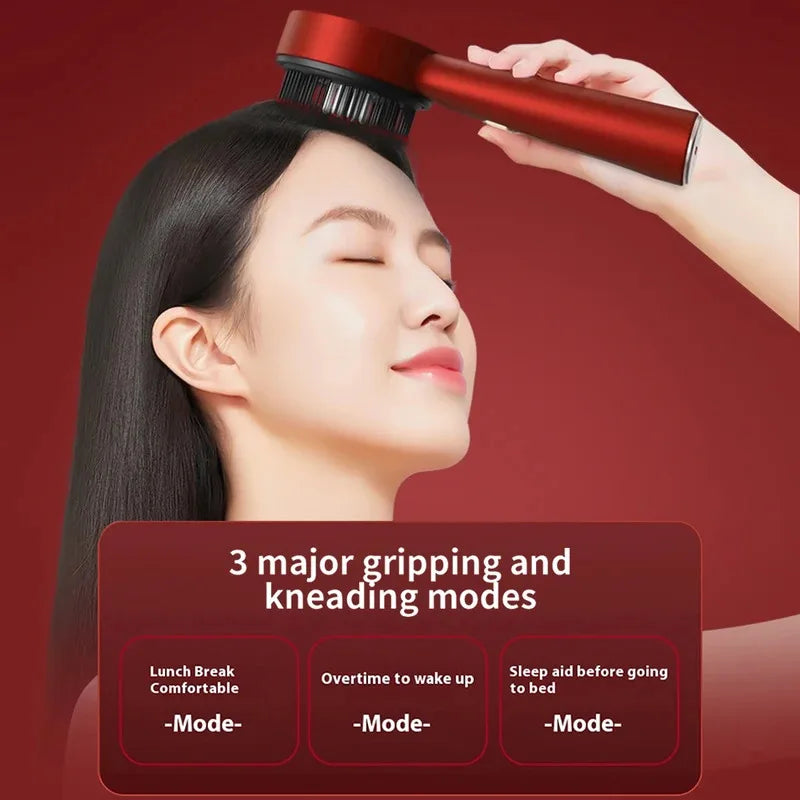Vamperz Electric Scalp Massager Comb with Red Light Therapy (Rechargeable)