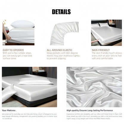Vamperz 100% Satin Bedsheet Set